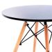 Mesa de Centro Redonda Well Preta 60 cm