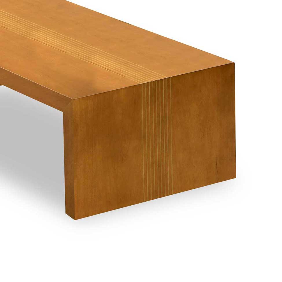 Mesa de Centro Retangular Gold 120 Imbuia 36x120x60cm