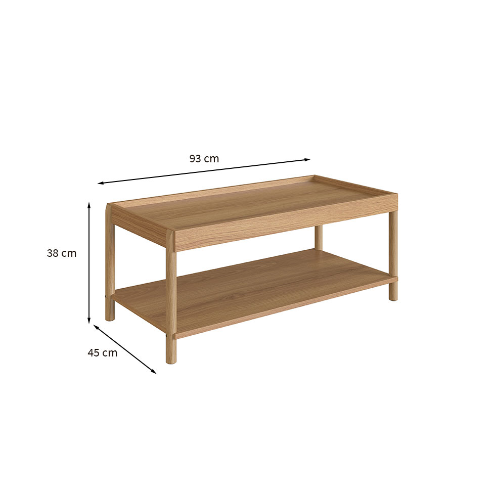 Mesa de Centro Retangular Oslo Hanover