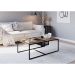 Mesa de Centro York Vermont e Preta 100 cm