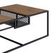 Mesa de Centro York Vermont e Preta 100 cm