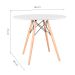 Mesa de Cozinha Redonda Well Branca 90 cm
