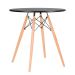Mesa de Cozinha Redonda Well Preta 70 cm