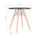 Mesa de Cozinha Redonda Well Preta 70 cm