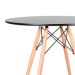 Mesa de Cozinha Redonda Well Preta 90 cm
