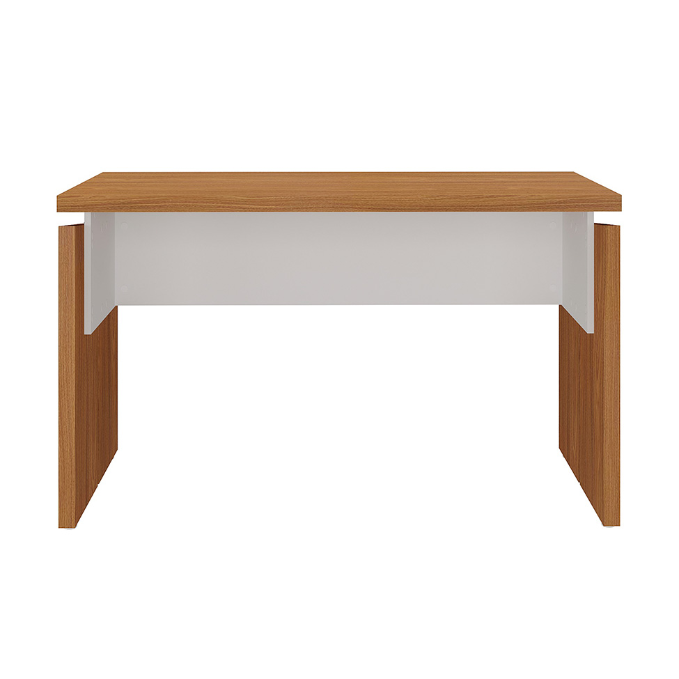 Mesa de Escritório Lane Freijó e Branca 145 cm