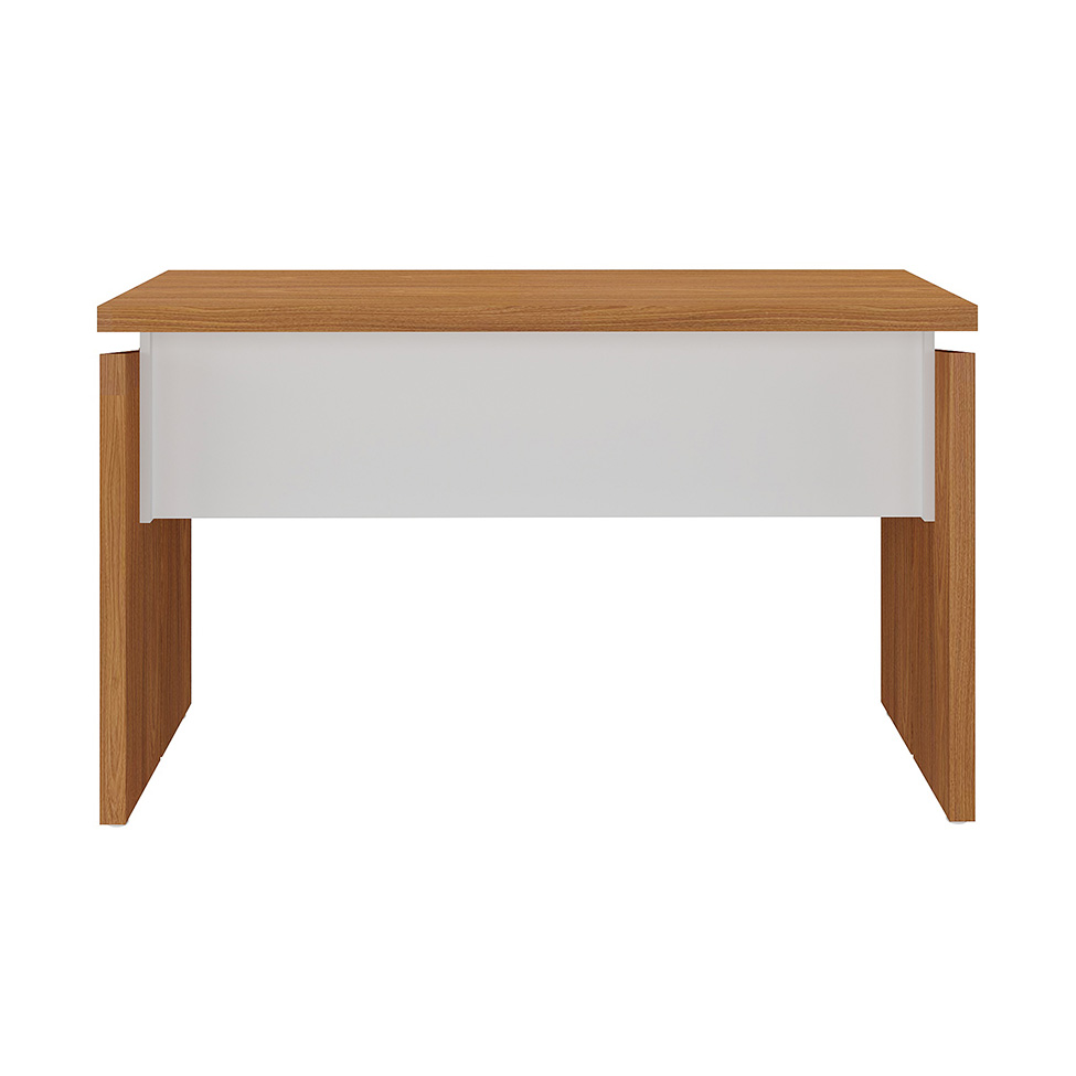 Mesa de Escritório Lane Freijó e Branca 145 cm