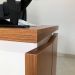 Mesa de Escritório Lane Freijó e Branca 145 cm