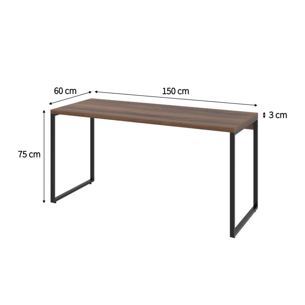 Mesa de Escritório Nikki I Nogal 150 cm