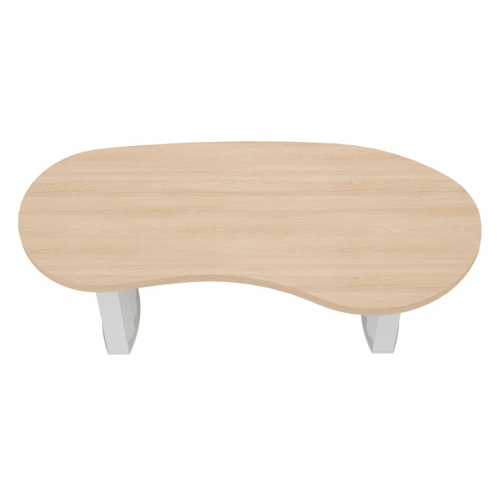 Mesa de Escritório Organic Carvalho e Branca
