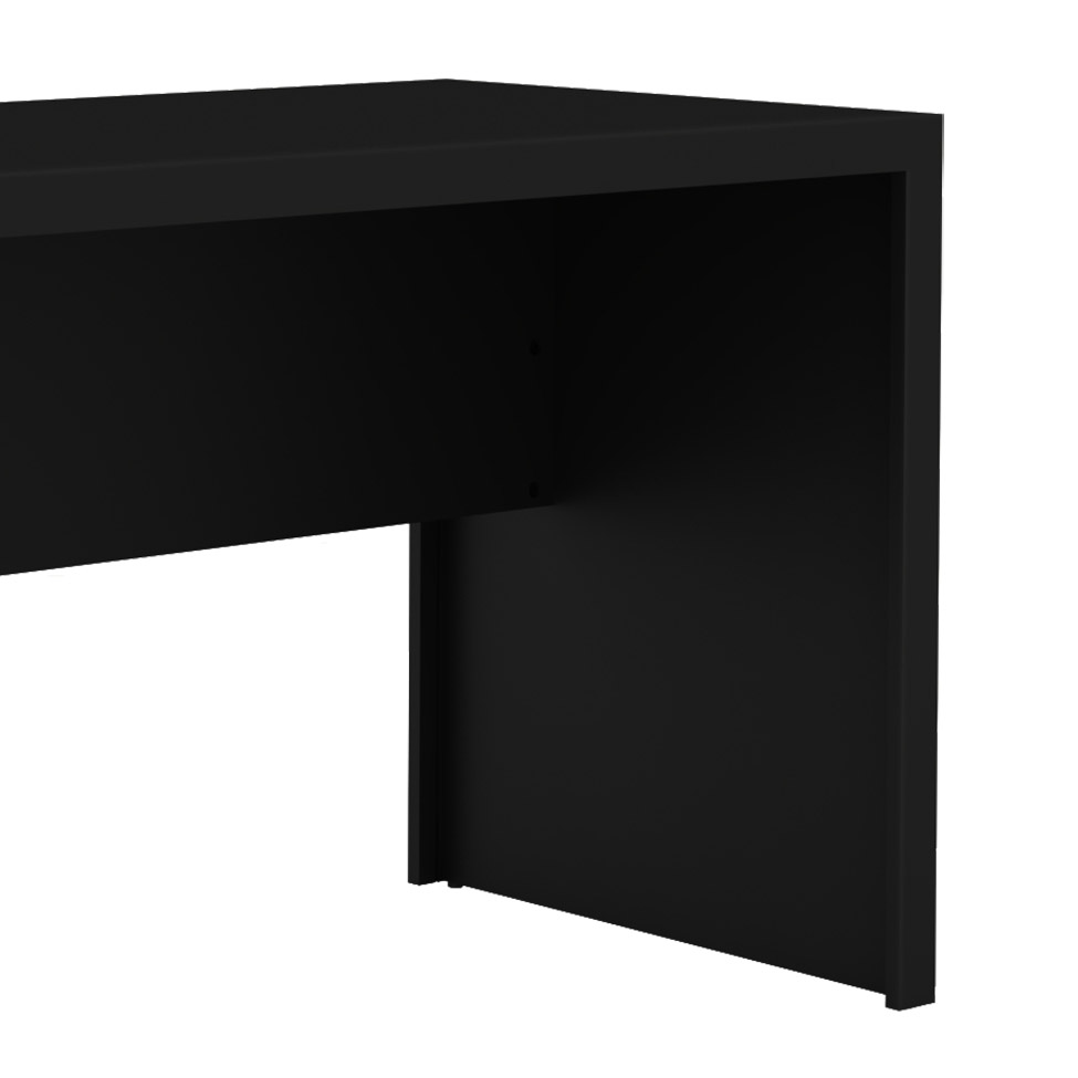Mesa de Escritório Retangular Franklin Preto