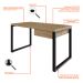 Mesa de Escritório Retangular Miguel 1 GV Vermont e Preta 135 cm