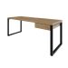 Mesa de Escritório Retangular Miguel 1 GV Vermont e Preta 190 cm