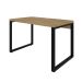 Mesa de Escritório Retangular Miguel Vermont e Preta 120 cm