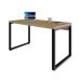 Mesa de Escritório Retangular Miguel Vermont e Preta 135 cm