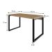 Mesa de Escritório Retangular Miguel Vermont e Preta 135 cm