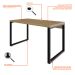 Mesa de Escritório Retangular Miguel Vermont e Preta 135 cm