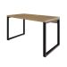 Mesa de Escritório Retangular Miguel Vermont e Preta 135 cm