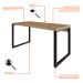 Mesa de Escritório Retangular Miguel Vermont e Preta 150 cm