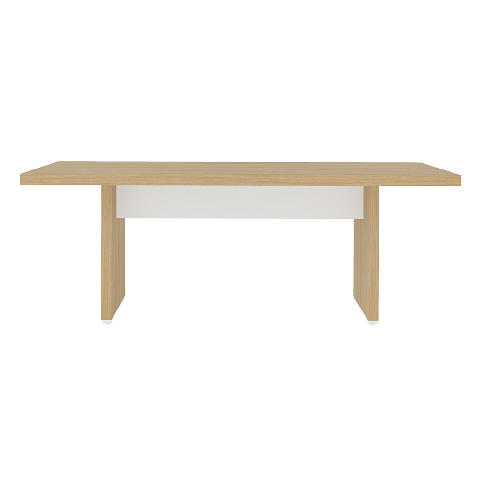 Mesa de Escritório Tebis Carvalho e Branca
