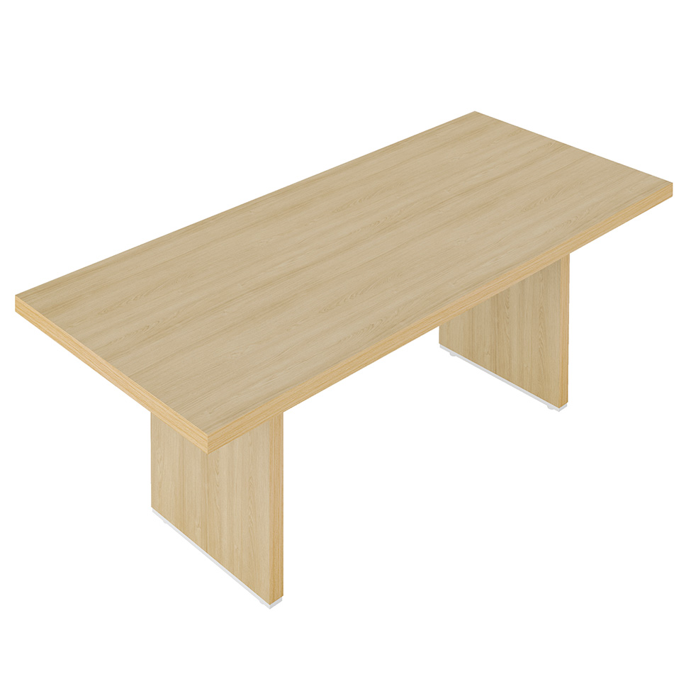 Mesa de Escritório Tebis Carvalho e Branca