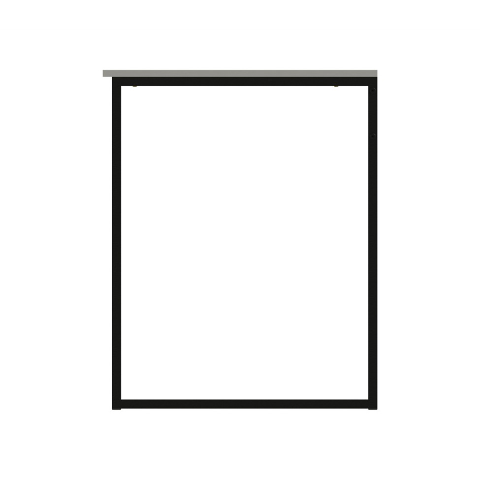 Mesa de Escritório Vick Branca e Preta 120 cm