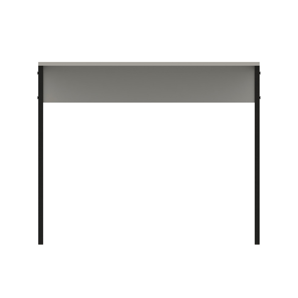 Mesa de Escritório Vick Branca e Preta 120 cm