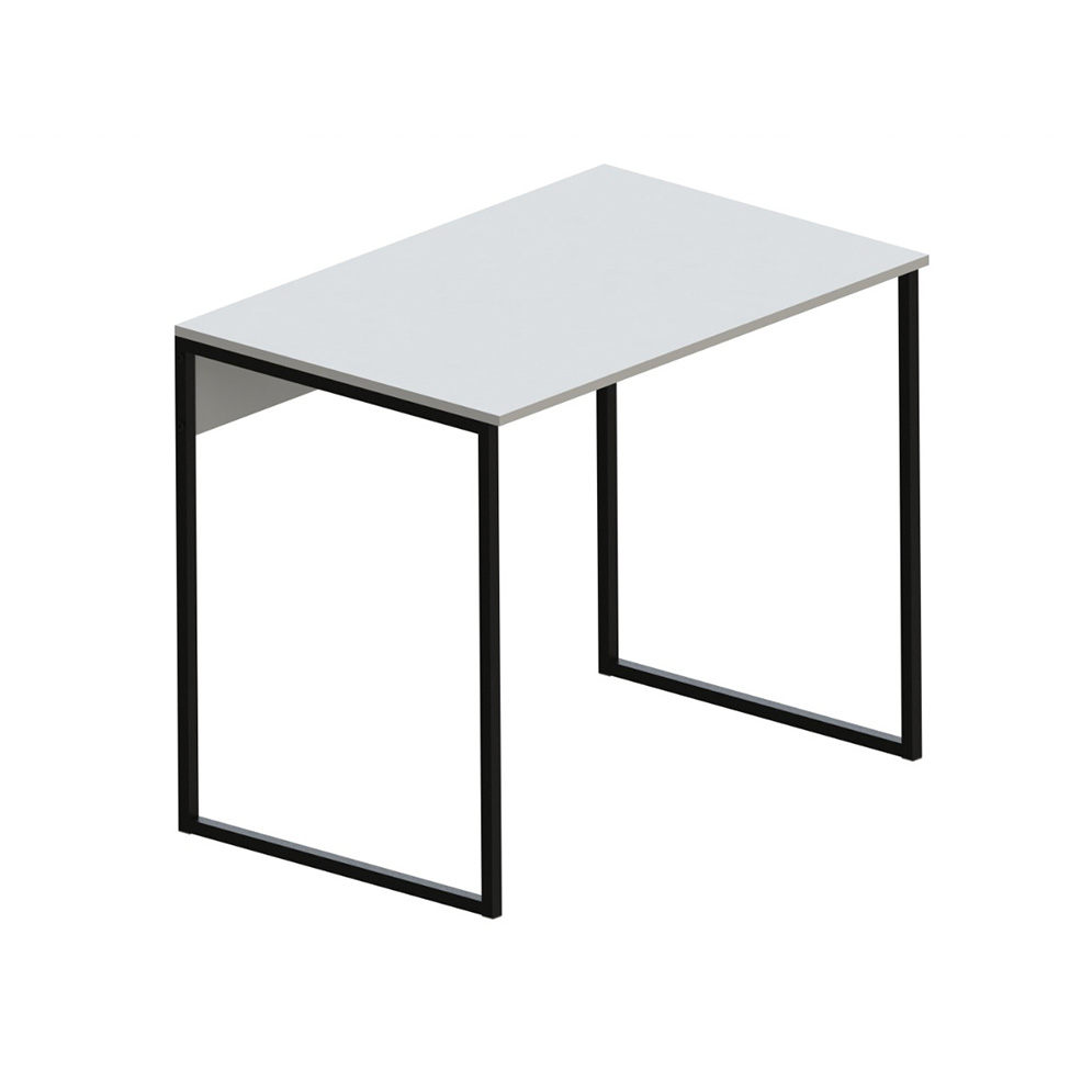 Mesa de Escritório Vick Branca e Preta 120 cm