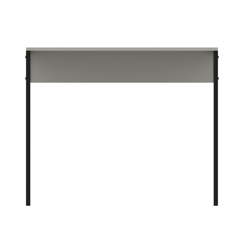 Mesa de Escritório Vick Branca e Preta 90 cm