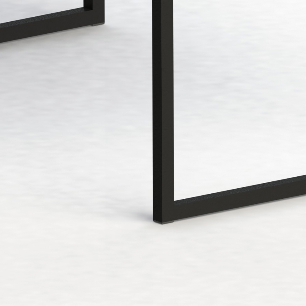 Mesa de Escritório Vick Mel e Preta 90 cm