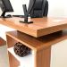 Mesa de Escritório em L Connect II 1 PT Freijó e Branca