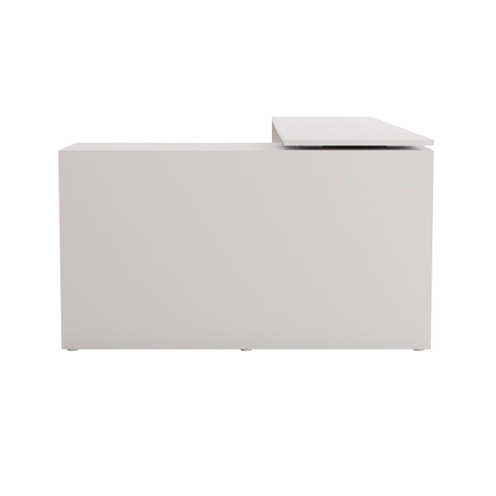 Mesa de Escritório em L Nero Branco