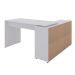 Mesa de Escritório em L Nero Branco