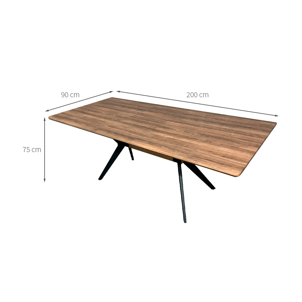 Mesa de Jantar Extensível Astra Natural e Preta