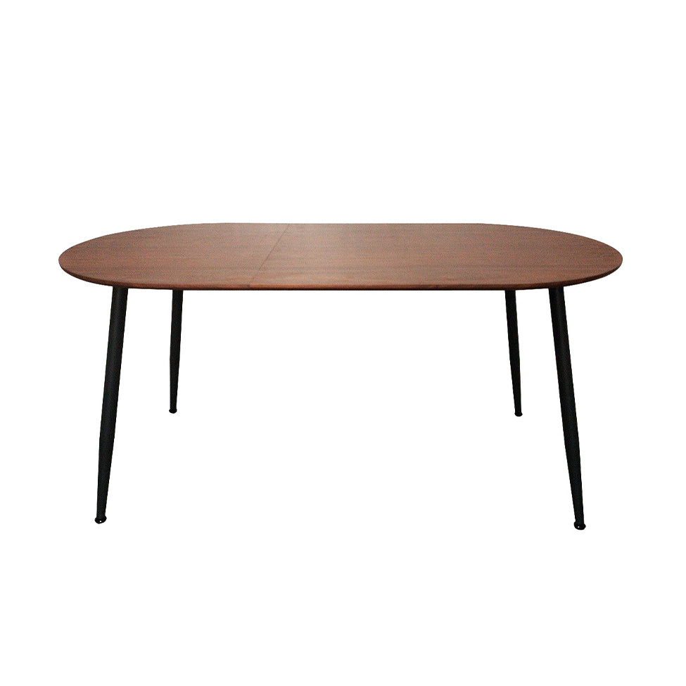 Mesa de Jantar Extensível Luna Carvalho e Preta