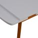 Mesa de Jantar Extensível Retangular Marea Branca e Castanho 151 cm