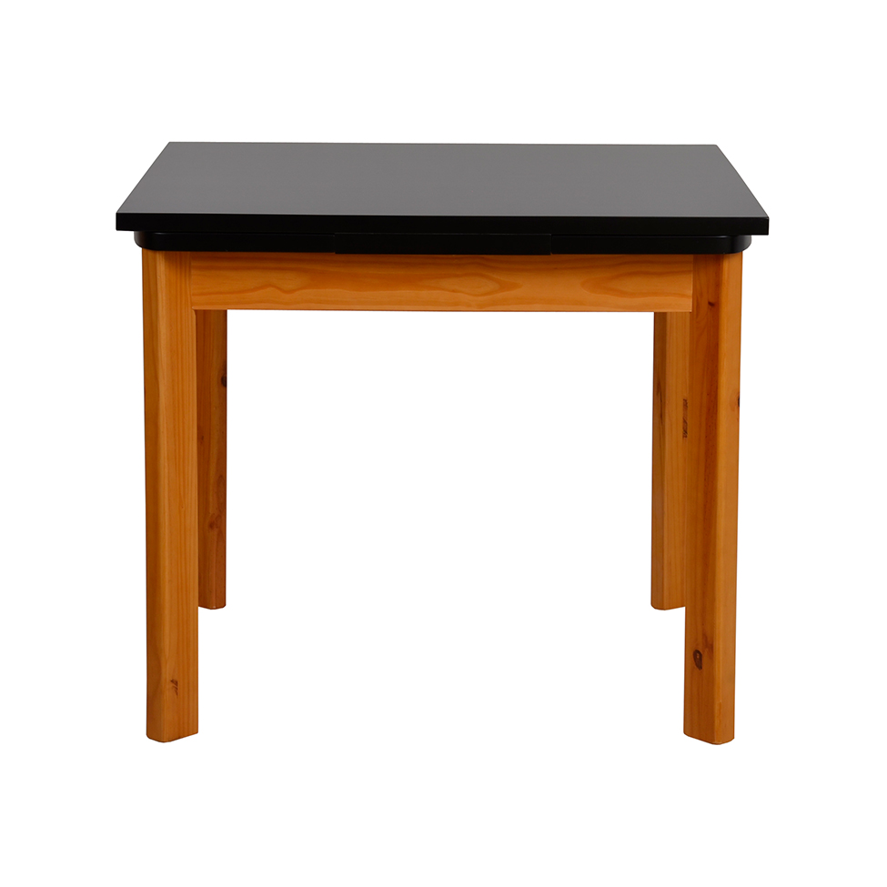 Mesa de Jantar Extensível Retangular Marea Preta e Castanho 151 cm