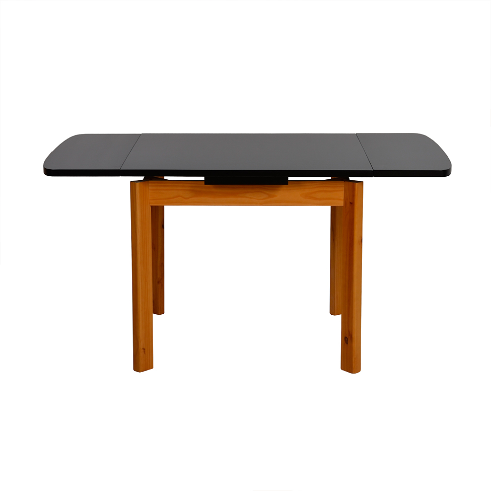Mesa de Jantar Extensível Retangular Marea Preta e Castanho 151 cm