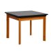 Mesa de Jantar Extensível Retangular Marea Preta e Castanho 151 cm