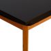 Mesa de Jantar Extensível Retangular Marea Preta e Castanho 151 cm