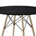 Mesa de Jantar Redonda Eiffel Wood Preto 90 cm