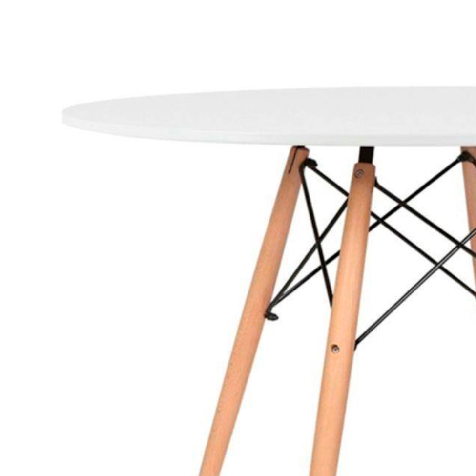 Mesa de Jantar Redonda Well Branca 110 cm