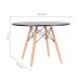 Mesa de Jantar Redonda Well Preta 110 cm