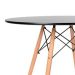 Mesa de Jantar Redonda Well Preta 110 cm