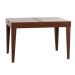 Mesa de Jantar Retangular Extensível com Tampo de Vidro Genova Off White e Imbuia