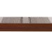 Mesa de Jantar Retangular Extensível com Tampo de Vidro Genova Off White e Imbuia