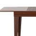 Mesa de Jantar Retangular Extensível com Tampo de Vidro Genova Off White e Imbuia