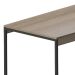 Mesa de Jantar Retangular Industrial com Tampo MDP UrbnFlex Preta e Mel 132 cm