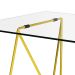 Mesa de Jantar Retangular Leblon Amarela 140 cm