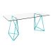Mesa de Jantar Retangular Leblon Azul 140 cm